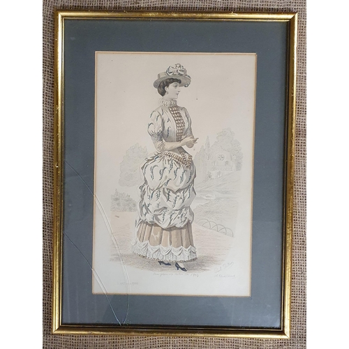 507 - Two 19th Century coloured Fashion Engravings.
44 x 34 cm approx.