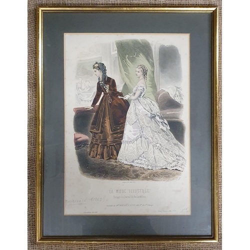 507 - Two 19th Century coloured Fashion Engravings.
44 x 34 cm approx.