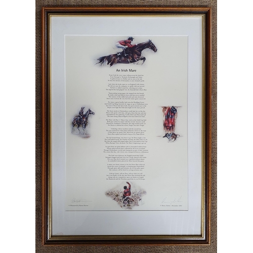 510 - A Limited Edition colour Print 'An Irish Mare' after Karen Davis. 5/500 signed by the illustrator an... 