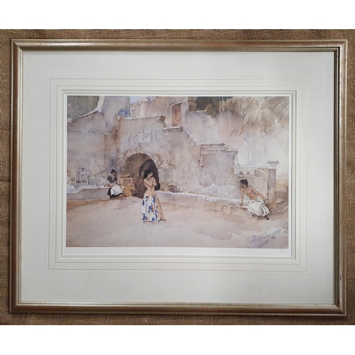 512 - A Limited Edition colour Print after William Russel Flint. 63 x 78 cm approx.