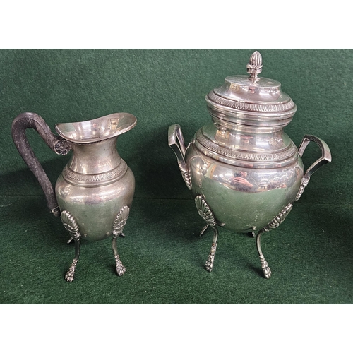 533 - Property of a Lady; A most fantastic 19th Century Silver plate coffee Set consisting of two coffee P... 