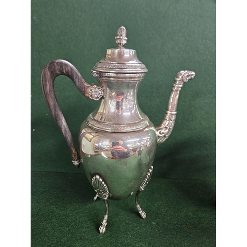 533 - Property of a Lady; A most fantastic 19th Century Silver plate coffee Set consisting of two coffee P... 