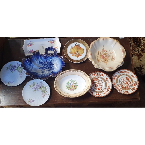 181 - A quantity of 19th Century and later cake Plates, centre Dishes etc.