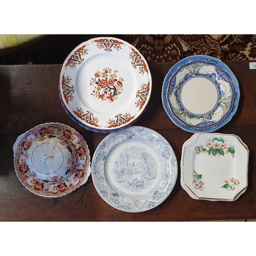 181 - A quantity of 19th Century and later cake Plates, centre Dishes etc.