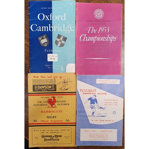 530 - A quantity of Football and Cricket Programmes to include England V Wales January 1952 and England V ... 