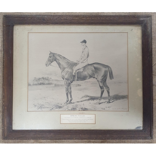 889 - George Algernon FOTHERGILL 1868 - 1945, an early Print of Spring Violet owned by W Heslop and ridden... 