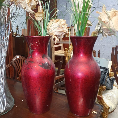 706 - A quantity of Vases to include a John Rocca example and artificial flowers.