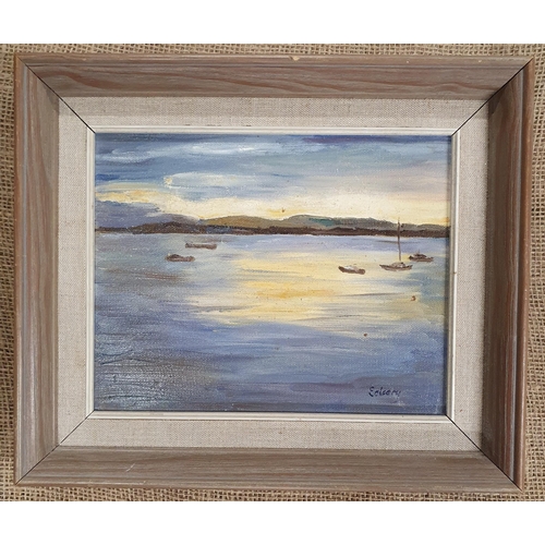 899 - A Group of three framed Oil Paintings.
Largest H 27 x W 34 cm approx.