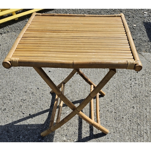 17 - A Bamboo fold up Table.