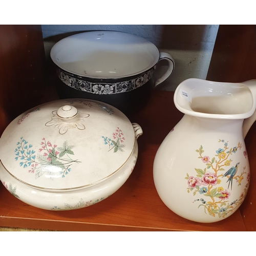 81 - A quantity of 19th Century serving dishes. (lid of tureen damaged) along with a good quantity of ite... 