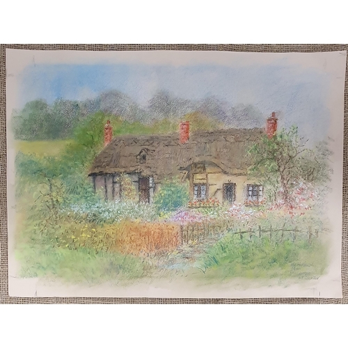 220 - K Laurence. A group of unframed Pastels of country scenes, still life etc.