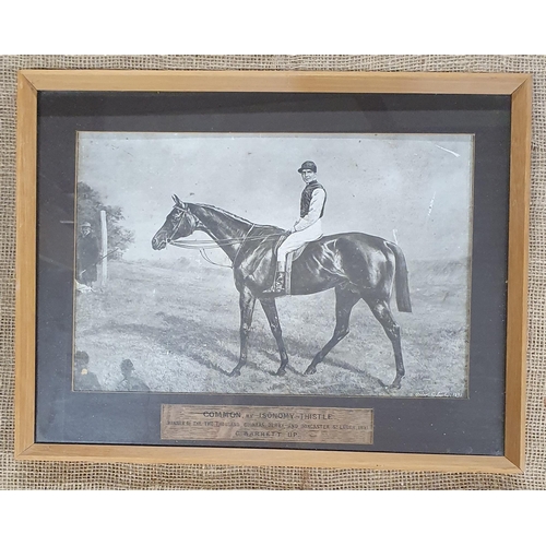 888 - A 19th Century coloured Engraving of Glen Saddel winner of the Metropolitan Stakes along with an ear... 