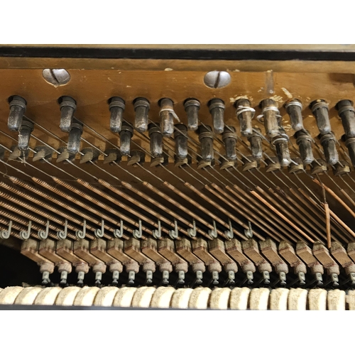 655 - A C Beckstein upright Piano with an ebonised case, This piano was originally owned by Ballyfin House... 