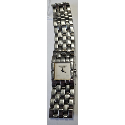 677 - A Reymond Weil ladies Swiss Geneva Watch, seems to be keeping good time and in working order ATO.