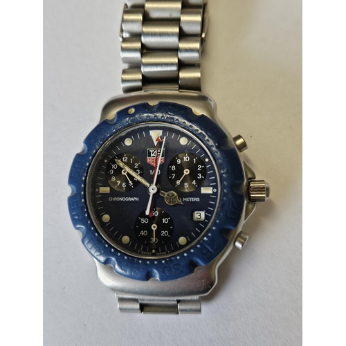 680 - A Tag Heuer multi dial Chronograph Watch, seems to be keeping good time and in working order ATO.