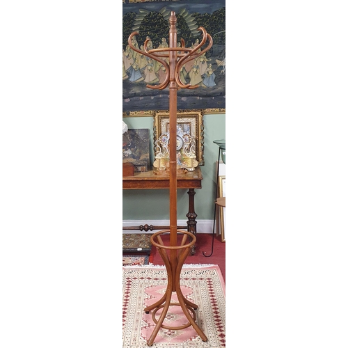 719 - A modern Bentwood style Coat Stand.
H 186 cm approx.