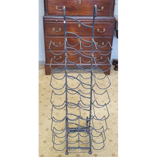 732 - An unusual vintage Metal fold up Wine Rack.
H 127 x W 45 x D 54 cm approx.