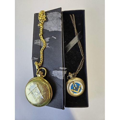 664 - Two Masonic pocket Watches.