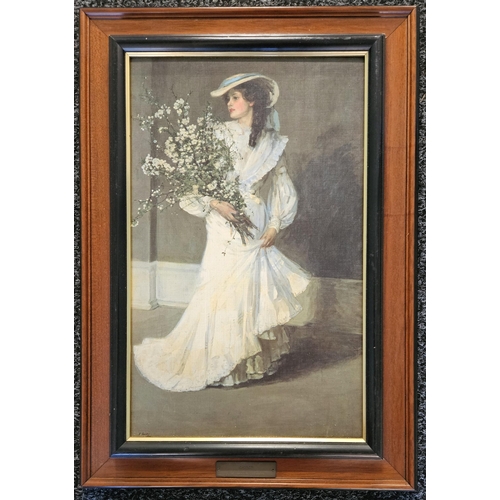 765 - After Sir John Lavery 1856 - 1941, a coloured Print 'Spring'. H 51 x W 36 cm approx.