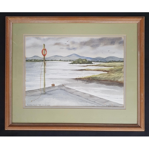 800A - A Group of original Watercolours and Oil painting to include    a large Paul Henry print of Connemar... 