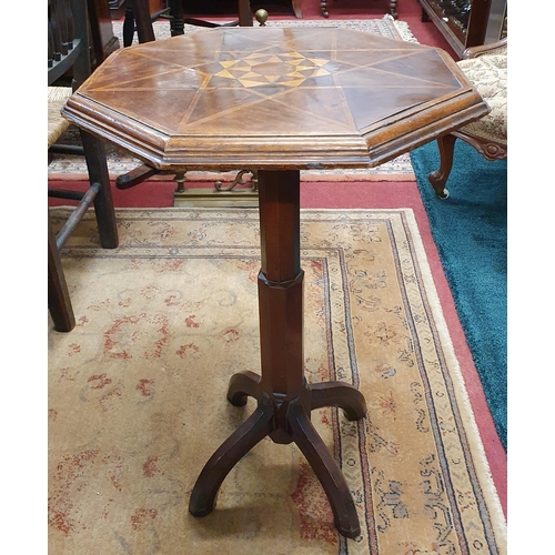 64 - A late 19th Century Apprentice piece Specimen Table in the Arts and Crafts design. D 49 x H 72 cm ap... 