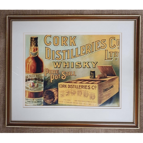 103 - A Cork Irish Distillery coloured Print. 45 x 52 cm approx.