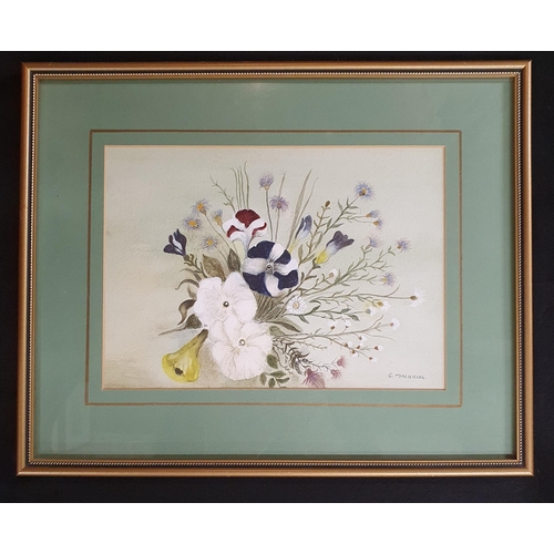 139 - G Mackriel, a 20th Century Watercolour of flowers in full bloom, signed LR. 17 x 24 cm approx.