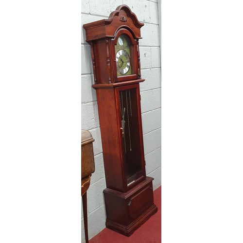 183 - A 20th Century Tempus Fugit Longcase Clock. W 50 x H 190 cm approx.