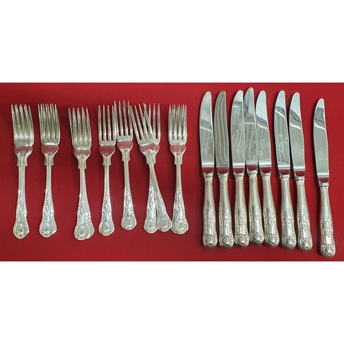 330A - A large quantity of  Silver Plate Cutlery (over 100 pieces) predominately  Newbridge silverware, to ... 