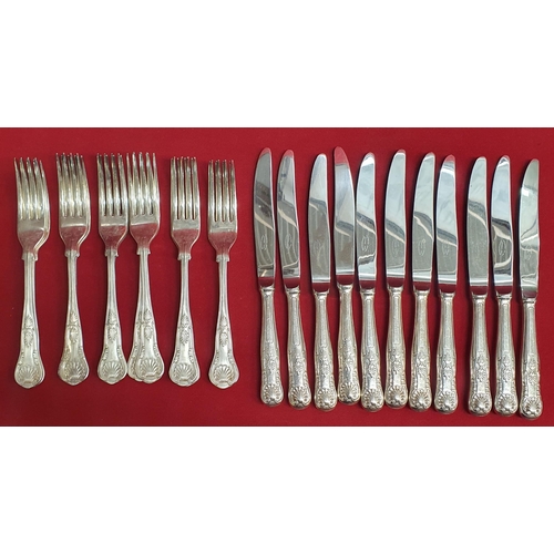 330A - A large quantity of  Silver Plate Cutlery (over 100 pieces) predominately  Newbridge silverware, to ... 