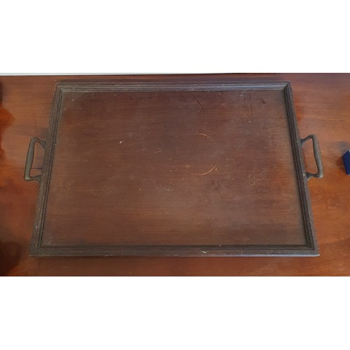 393 - A 20th Century Tray along with a quantity of costume jewellery and jewellery boxes.
 W 54 x D 33 cm ... 