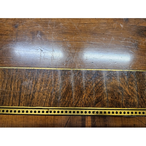 568 - A Superb 19th Century Irish Yew Wood rectangular Centre Table probably Killarney with Brass inlaid T... 