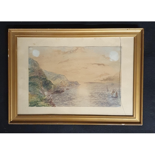 579 - A group of Pictures to include a 19th Century Watercolour of a sea scape along with two signed colou... 