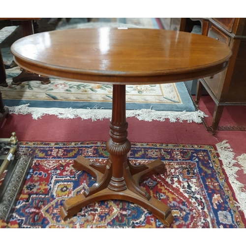 591 - An unusual late 19th early 20th Century oval side Table in the Arts and Crafts movement design on tu... 