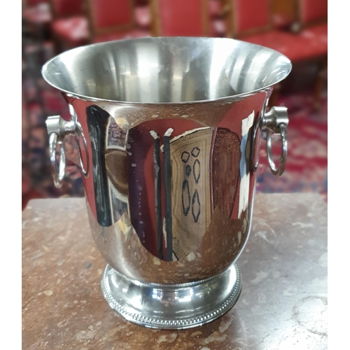 146 - A Silver Plated Ice Bucket.