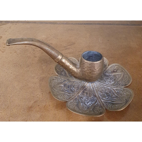 172 - A very unusual late 19th Century Candlestick in the style of a pipe.