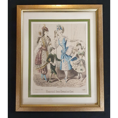 185A - A good pair of 19th Century French Fashion Prints.
33 x 27 cm approx.