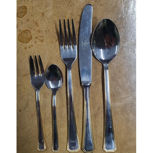 20 - A good cased set of Silver Gilt Cutlery by Gnutti.