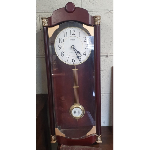 35 - A Kaiser Wall Clock along with a radio controlled wall clock, a family Bible and a quantity of pictu... 