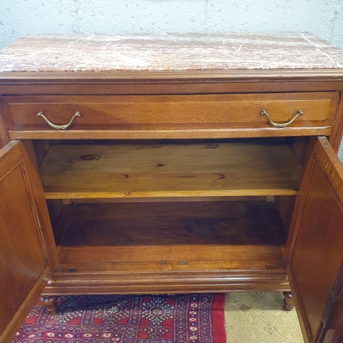 70 - Of Superb quality. A 19th Century twin door Walnut Side Cabinet with single frieze drawer, the doors... 