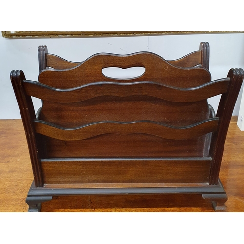 1374 - A Mahogany Magazine Rack. W 49 x 25 x H 41 cm approx.