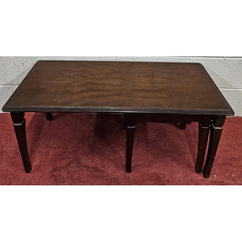 1398B - An early 20th Century Oak Chest along with two coffee Tables.