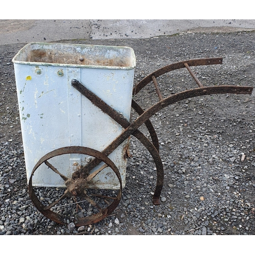 1403 - A 19th Century Bin on wheels.
H 78 x L 93 x W 32 cm approx.