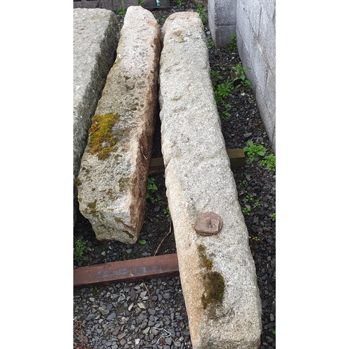 1433 - A large pair of Granite Gate Posts. The purchaser of this will need to bring a hoist as we don't hav... 