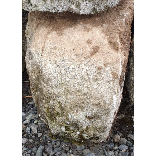 1435 - A large pair of Granite Gate Posts. The purchaser of this will need to bring a hoist as we don't hav... 