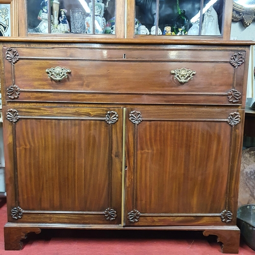 1457 - A good 19th Century Mahogany Secretaire Bookcase with fitted slide and glazed upper section.119 x 52... 