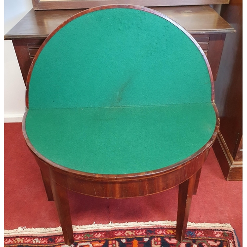 1530 - A 20th Century Arts and Crafts Chair along with a 19th Century Georgian half moon hobbit table (redu... 