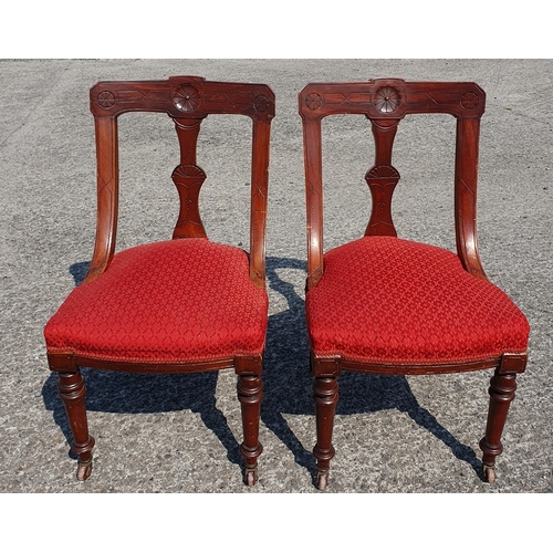 1597 - A Pair of 19th Century Mahogany framed Chairs.