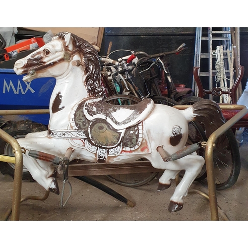 1607 - A Vintage Children's suspension Rocking Horse.