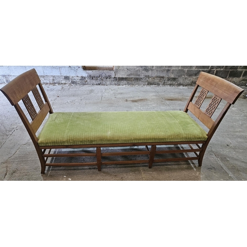 281 - An unusual large timber Daybed. 209 x 80 x H 97 cm approx.